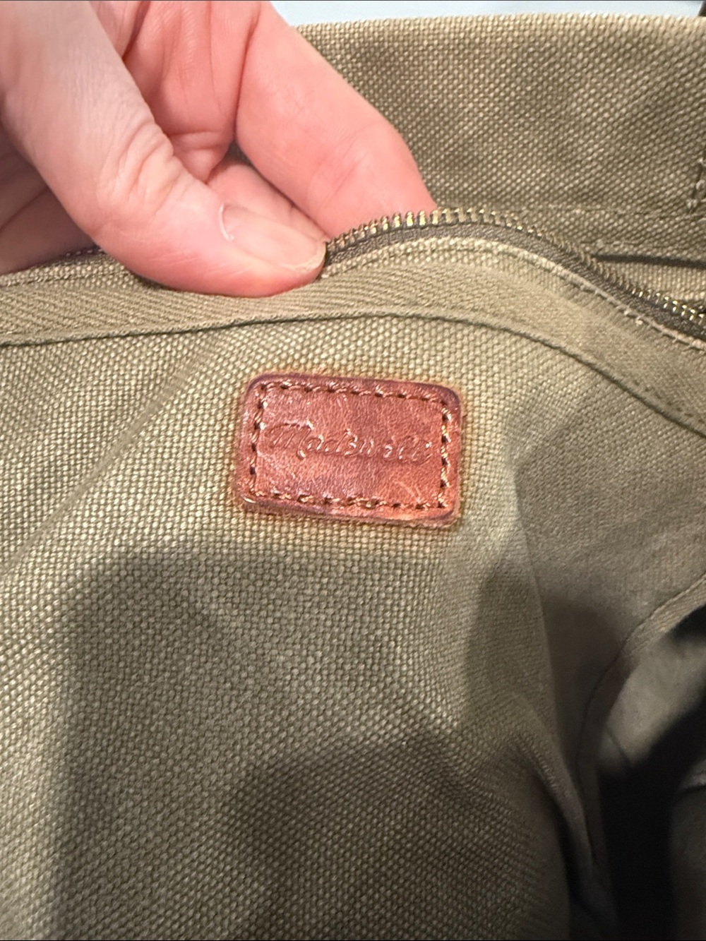 Madewell Transport Tote Bag with Brown Leather Straps - Picture 4 of 4